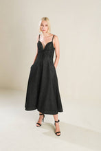 Load image into Gallery viewer, YOU ARE MY SUNSHINE DENIM MIDI DRESS
