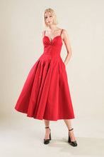 Load image into Gallery viewer, DREAM KEEPER WOVEN MIDI DRESS
