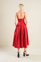 Load image into Gallery viewer, DREAM KEEPER WOVEN MIDI DRESS
