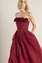Load image into Gallery viewer, GLORIOUS SHINE WOVEN MIDI DRESS
