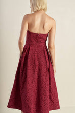 Load image into Gallery viewer, GLORIOUS SHINE WOVEN MIDI DRESS
