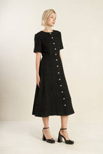 Load image into Gallery viewer, SOMETHING MORE TWEED WOVEN MIDI DRESS
