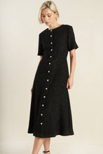 Load image into Gallery viewer, SOMETHING MORE TWEED WOVEN MIDI DRESS
