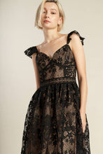 Load image into Gallery viewer, KNOW YOU BETTER LACE WOVEN MIDI DRESS
