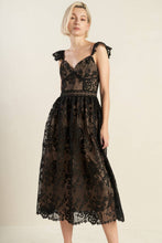 Load image into Gallery viewer, KNOW YOU BETTER LACE WOVEN MIDI DRESS
