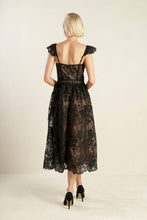 Load image into Gallery viewer, KNOW YOU BETTER LACE WOVEN MIDI DRESS
