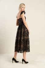 Load image into Gallery viewer, KNOW YOU BETTER LACE WOVEN MIDI DRESS
