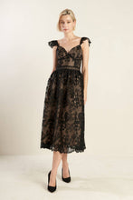 Load image into Gallery viewer, KNOW YOU BETTER LACE WOVEN MIDI DRESS
