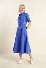 Load image into Gallery viewer, SOUL ON FIRE WOVEN MIDI DRESS
