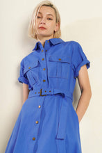 Load image into Gallery viewer, SOUL ON FIRE WOVEN MIDI DRESS
