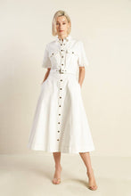 Load image into Gallery viewer, SOUL ON FIRE WOVEN MIDI DRESS
