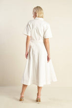 Load image into Gallery viewer, SOUL ON FIRE WOVEN MIDI DRESS
