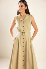 Load image into Gallery viewer, IDEAL APPROACH WOVEN MIDI DRESS
