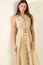 Load image into Gallery viewer, IDEAL APPROACH WOVEN MIDI DRESS
