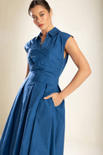 Load image into Gallery viewer, DREAMY IMPRESSION WOVEN MIDI DRESS
