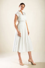 Load image into Gallery viewer, DREAMY IMPRESSION WOVEN MIDI DRESS
