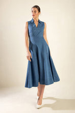 Load image into Gallery viewer, THE GENEVIEVE DENIM MIDI DRESS
