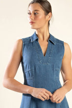 Load image into Gallery viewer, THE GENEVIEVE DENIM MIDI DRESS
