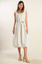 Load image into Gallery viewer, RIVERSIDE SIPS WOVEN MIDI DRESS
