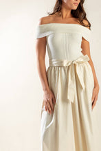 Load image into Gallery viewer, SOCIAL SEASON  OFF SHOULDER MIDI DRESS
