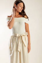 Load image into Gallery viewer, SOCIAL SEASON  OFF SHOULDER MIDI DRESS

