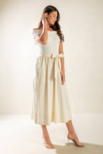 Load image into Gallery viewer, SOCIAL SEASON  OFF SHOULDER MIDI DRESS
