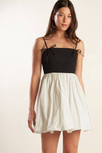 Load image into Gallery viewer, PATIO SENSETS WOVEN COMBINATION MINI DRESS
