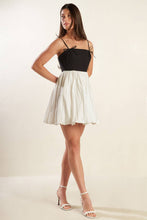 Load image into Gallery viewer, PATIO SENSETS WOVEN COMBINATION MINI DRESS
