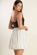 Load image into Gallery viewer, PATIO SENSETS WOVEN COMBINATION MINI DRESS
