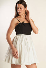 Load image into Gallery viewer, PATIO SENSETS WOVEN COMBINATION MINI DRESS
