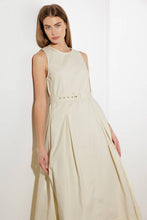 Load image into Gallery viewer, OVER THE WATERS WOVEN MIDI DRESS
