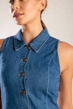 Load image into Gallery viewer, WHERE I WANT TO BE DENIM MINI DRESS
