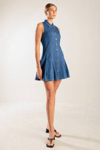 Load image into Gallery viewer, WHERE I WANT TO BE DENIM MINI DRESS
