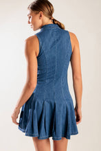 Load image into Gallery viewer, WHERE I WANT TO BE DENIM MINI DRESS
