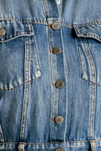 Load image into Gallery viewer, IN THE SAND SKY DENIM MIDI DRESS
