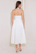 Load image into Gallery viewer, CAUGHT IN THE RAIN WHITE WOVEN MIDI DRESS
