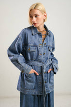 Load image into Gallery viewer, BREATHTAKING CHARM DENIM MIDI JACKET
