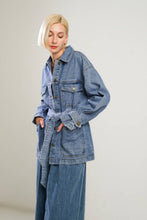 Load image into Gallery viewer, BREATHTAKING CHARM DENIM MIDI JACKET
