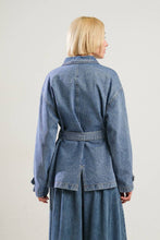 Load image into Gallery viewer, BREATHTAKING CHARM DENIM MIDI JACKET
