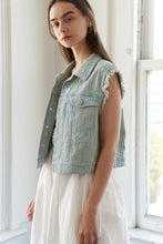 Load image into Gallery viewer, BLESSED LIFT DENIM VEST
