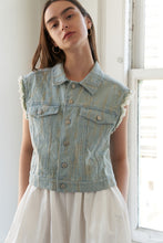 Load image into Gallery viewer, BLESSED LIFT DENIM VEST
