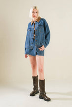 Load image into Gallery viewer, LIVIN' MY BEST LIFE DENIM JACKET
