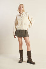 Load image into Gallery viewer, GO-GETTER GIRL SWEATER TWILL JACKET
