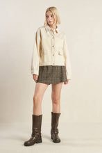 Load image into Gallery viewer, GO-GETTER GIRL SWEATER TWILL JACKET
