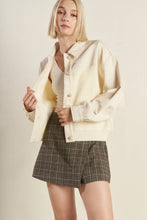 Load image into Gallery viewer, GO-GETTER GIRL SWEATER TWILL JACKET

