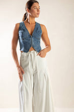 Load image into Gallery viewer, PICTURE PERFECT DENIM VEST
