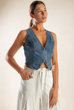 Load image into Gallery viewer, PICTURE PERFECT DENIM VEST
