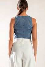 Load image into Gallery viewer, PICTURE PERFECT DENIM VEST
