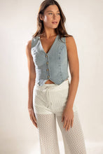 Load image into Gallery viewer, KICK IT WITH ME DENIM VEST
