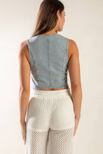 Load image into Gallery viewer, KICK IT WITH ME DENIM VEST
